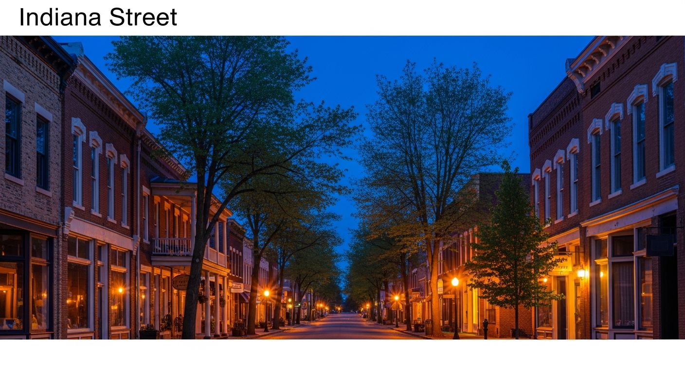 Mooresville, Indiana — golden-hour neighborhood image