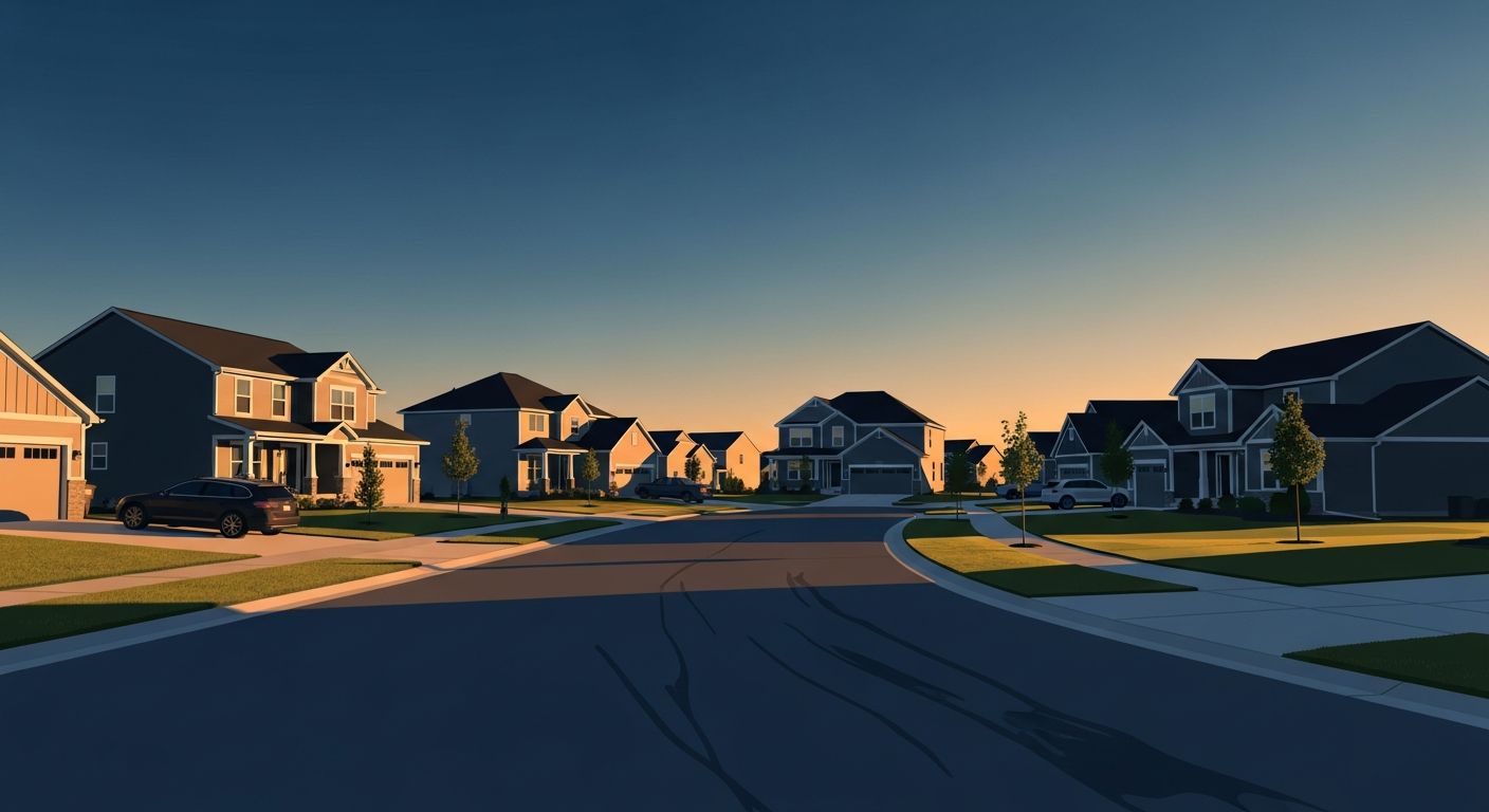 Plainfield, Indiana — golden-hour neighborhood image