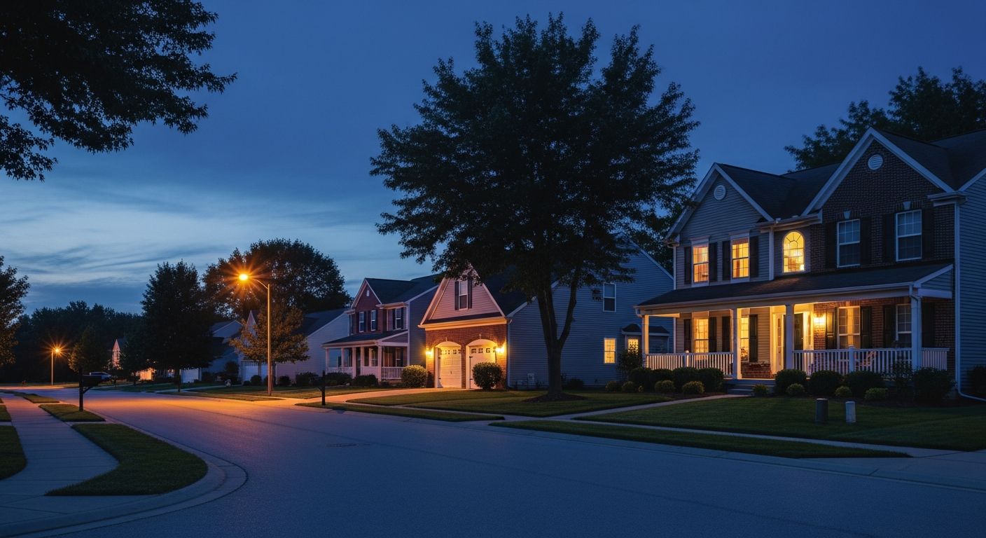 Whiteland, Indiana — golden-hour neighborhood image